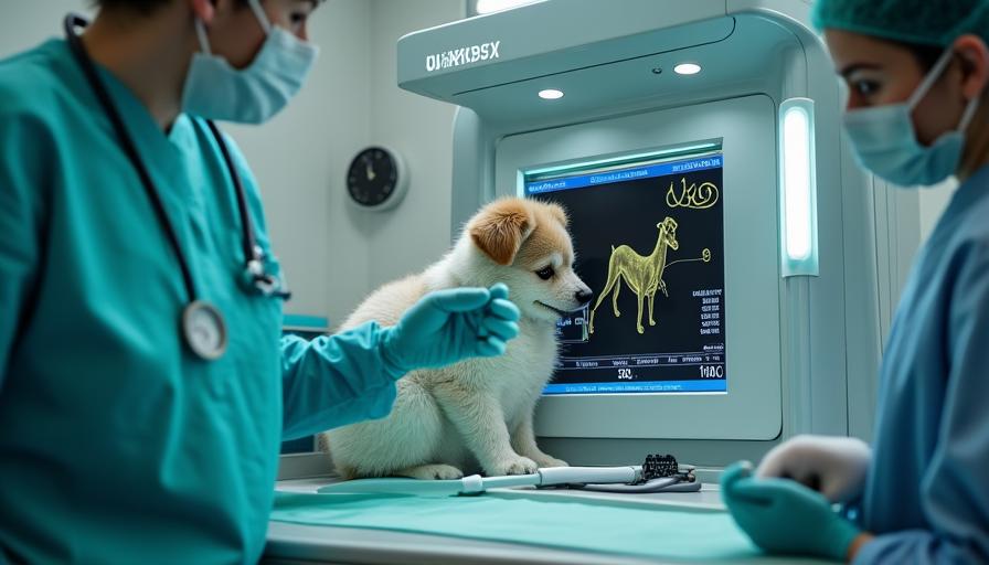 Équipement de diagnostic vétérinaire moderne